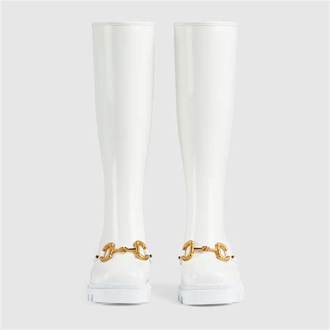 gucci horsebit rubber boots|gucci knee high boots.